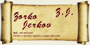 Zorko Jerkov vizit kartica